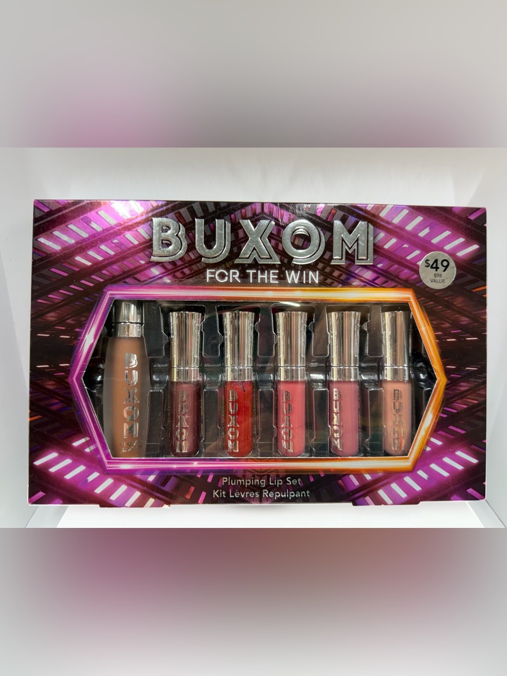 Buxom For The Win Plumping Lip Set – 6 Piece Gift Set – New in Box